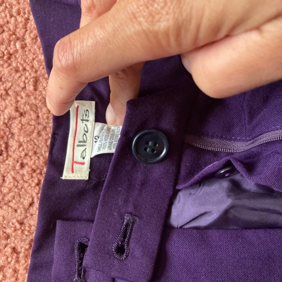 Vintage Talbots Purple Wool Pantsuit Size 12 Pants & Blazer/Jacket set - Picture 9 of 16